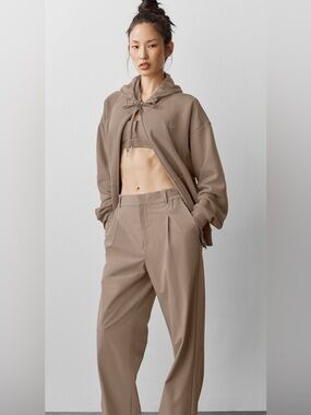 ALO high-waist pursuit trouser Gravel (regular) XS